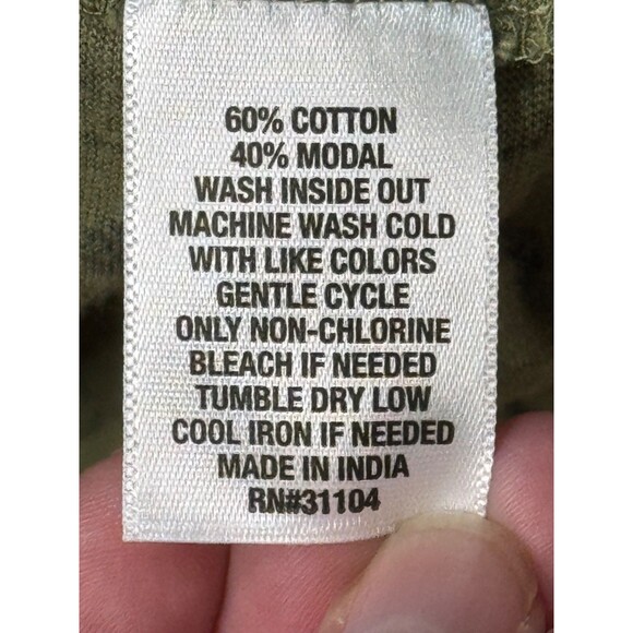 Wonderly Long Sleeve Blouse Top Women’s Small Green Boho Peasant Smocked NWT - Picture 7 of 8